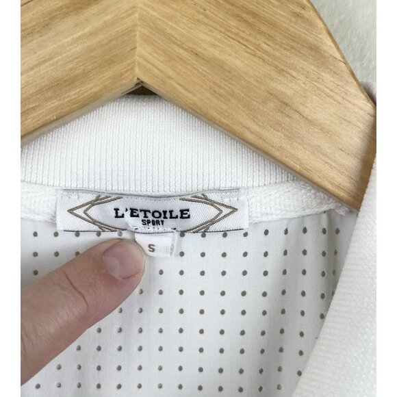 L'Etoile Sport Mesh Zip Performance Mini Dress Women's Small White Preppy Tennis - Picture 4 of 8